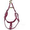 imageAngie and Allie Organic Cotton Personalized Step in Dog Harness with Brass BuckleCustom Dog Halter VestsAdjustable No Pull Canine Halter Harness for Small Medium Large DogsWine