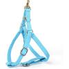 imageAngie and Allie Organic Cotton Personalized Step in Dog Harness with Brass BuckleCustom Dog Halter VestsAdjustable No Pull Canine Halter Harness for Small Medium Large DogsPeacock Blue