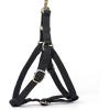 imageAngie and Allie Organic Cotton Personalized Step in Dog Harness with Brass BuckleCustom Dog Halter VestsAdjustable No Pull Canine Halter Harness for Small Medium Large DogsBlack