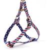 imageAngie and Allie Organic Cotton Personalized Step in Dog Harness with Brass BuckleCustom Dog Halter VestsAdjustable No Pull Canine Halter Harness for Small Medium Large DogsStars and Stripes