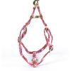 imageAngie and Allie Organic Cotton Personalized Step in Dog Harness with Brass BuckleCustom Dog Halter VestsAdjustable No Pull Canine Halter Harness for Small Medium Large DogsBlooms
