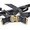 imageAngie and Allie Organic Cotton Personalized Step in Dog Harness with Brass BuckleCustom Dog Halter VestsAdjustable No Pull Canine Halter Harness for Small Medium Large DogsJapanese Waves