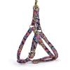 imageAngie and Allie Organic Cotton Personalized Step in Dog Harness with Brass BuckleCustom Dog Halter VestsAdjustable No Pull Canine Halter Harness for Small Medium Large DogsRoses