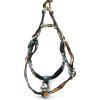 imageAngie and Allie Organic Cotton Personalized Step in Dog Harness with Brass BuckleCustom Dog Halter VestsAdjustable No Pull Canine Halter Harness for Small Medium Large DogsTropical Night