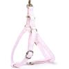 imageAngie and Allie Organic Cotton Personalized Step in Dog Harness with Brass BuckleCustom Dog Halter VestsAdjustable No Pull Canine Halter Harness for Small Medium Large DogsPink