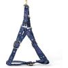 imageAngie and Allie Organic Cotton Personalized Step in Dog Harness with Brass BuckleCustom Dog Halter VestsAdjustable No Pull Canine Halter Harness for Small Medium Large DogsGalaxy Stars