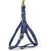 imageAngie and Allie Organic Cotton Personalized Step in Dog Harness with Brass BuckleCustom Dog Halter VestsAdjustable No Pull Canine Halter Harness for Small Medium Large DogsGalaxy Stars