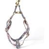 imageAngie and Allie Organic Cotton Personalized Step in Dog Harness with Brass BuckleCustom Dog Halter VestsAdjustable No Pull Canine Halter Harness for Small Medium Large DogsBouquet Grey
