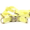 imageAngie and Allie Organic Cotton Personalized Step in Dog Harness with Brass BuckleCustom Dog Halter VestsAdjustable No Pull Canine Halter Harness for Small Medium Large DogsLemon