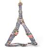 imageAngie and Allie Organic Cotton Personalized Step in Dog Harness with Brass BuckleCustom Dog Halter VestsAdjustable No Pull Canine Halter Harness for Small Medium Large DogsBouquet Grey