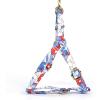 imageAngie and Allie Organic Cotton Personalized Step in Dog Harness with Brass BuckleCustom Dog Halter VestsAdjustable No Pull Canine Halter Harness for Small Medium Large DogsRhododendron