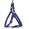 imageAngie and Allie Organic Cotton Personalized Step in Dog Harness with Brass BuckleCustom Dog Halter VestsAdjustable No Pull Canine Halter Harness for Small Medium Large DogsRoyal Blue
