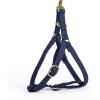 imageAngie and Allie Organic Cotton Personalized Step in Dog Harness with Brass BuckleCustom Dog Halter VestsAdjustable No Pull Canine Halter Harness for Small Medium Large DogsNavy