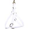 imageAngie and Allie Organic Cotton Personalized Step in Dog Harness with Brass BuckleCustom Dog Halter VestsAdjustable No Pull Canine Halter Harness for Small Medium Large DogsWhite