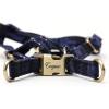 imageAngie and Allie Organic Cotton Personalized Step in Dog Harness with Brass BuckleCustom Dog Halter VestsAdjustable No Pull Canine Halter Harness for Small Medium Large DogsAurora