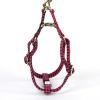 imageAngie and Allie Organic Cotton Personalized Step in Dog Harness with Brass BuckleCustom Dog Halter VestsAdjustable No Pull Canine Halter Harness for Small Medium Large DogsShepherd Fuschia