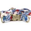 imageAngie and Allie Organic Cotton Personalized Step in Dog Harness with Brass BuckleCustom Dog Halter VestsAdjustable No Pull Canine Halter Harness for Small Medium Large DogsRhododendron