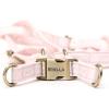 imageAngie and Allie Organic Cotton Personalized Step in Dog Harness with Brass BuckleCustom Dog Halter VestsAdjustable No Pull Canine Halter Harness for Small Medium Large DogsPink