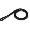 imageOrganic Cotton Dog Leash for SmallMedium and Large BreedBrass Hardware Pet Leash for WalkingRunning and Training 6FTBlack