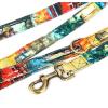 imageOrganic Cotton Dog Leash for SmallMedium and Large BreedBrass Hardware Pet Leash for WalkingRunning and Training 6FTFrench Countryside