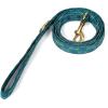 imageOrganic Cotton Dog Leash for SmallMedium and Large BreedBrass Hardware Pet Leash for WalkingRunning and Training 6FTHoneycomb