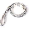 imageOrganic Cotton Dog Leash for SmallMedium and Large BreedBrass Hardware Pet Leash for WalkingRunning and Training 6FTPlaid Grey