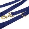 imageOrganic Cotton Dog Leash for SmallMedium and Large BreedBrass Hardware Pet Leash for WalkingRunning and Training 6FTRoyal Blue