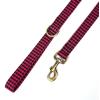 imageOrganic Cotton Dog Leash for SmallMedium and Large BreedBrass Hardware Pet Leash for WalkingRunning and Training 6FTShepherd Fuschia