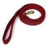 imageOrganic Cotton Dog Leash for SmallMedium and Large BreedBrass Hardware Pet Leash for WalkingRunning and Training 6FTShepherd Red