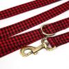 imageOrganic Cotton Dog Leash for SmallMedium and Large BreedBrass Hardware Pet Leash for WalkingRunning and Training 6FTShepherd Red
