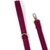 imageOrganic Cotton Dog Leash for SmallMedium and Large BreedBrass Hardware Pet Leash for WalkingRunning and Training 6FTWine