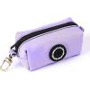 imageOrganic Cotton Dog Poop Bag Holder for Leash Brass Hardware Waste Bag Dispenser Pet Waste Management SolutionLavender