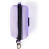 imageOrganic Cotton Dog Poop Bag Holder for Leash Brass Hardware Waste Bag Dispenser Pet Waste Management SolutionLavender