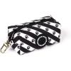 imageOrganic Cotton Dog Poop Bag Holder for Leash Brass Hardware Waste Bag Dispenser Pet Waste Management SolutionPuppy Paws