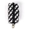 imageOrganic Cotton Dog Poop Bag Holder for Leash Brass Hardware Waste Bag Dispenser Pet Waste Management SolutionPuppy Paws