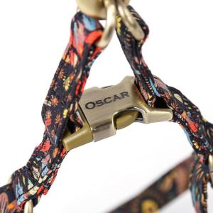 imageAngie and Allie Organic Cotton Personalized Step in Dog Harness with Brass BuckleCustom Dog Halter VestsAdjustable No Pull Canine Halter Harness for Small Medium Large DogsSunflowers