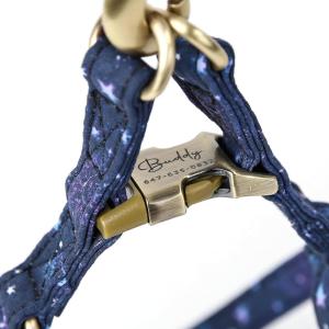 imageAngie and Allie Organic Cotton Personalized Step in Dog Harness with Brass BuckleCustom Dog Halter VestsAdjustable No Pull Canine Halter Harness for Small Medium Large DogsGalaxy Stars