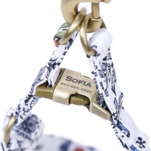 imageAngie and Allie Organic Cotton Personalized Step in Dog Harness with Brass BuckleCustom Dog Halter VestsAdjustable No Pull Canine Halter Harness for Small Medium Large DogsSpring Valley