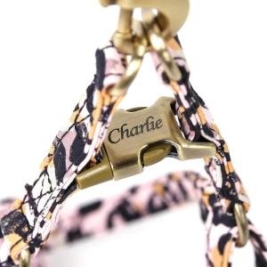 imageAngie and Allie Organic Cotton Personalized Step in Dog Harness with Brass BuckleCustom Dog Halter VestsAdjustable No Pull Canine Halter Harness for Small Medium Large DogsLeopard
