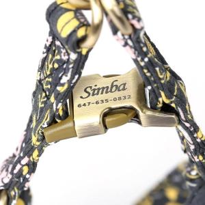imageAngie and Allie Organic Cotton Personalized Step in Dog Harness with Brass BuckleCustom Dog Halter VestsAdjustable No Pull Canine Halter Harness for Small Medium Large DogsDaisy1