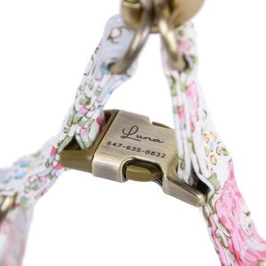 imageAngie and Allie Organic Cotton Personalized Step in Dog Harness with Brass BuckleCustom Dog Halter VestsAdjustable No Pull Canine Halter Harness for Small Medium Large DogsVintage Rose Pink