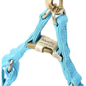 imageAngie and Allie Organic Cotton Personalized Step in Dog Harness with Brass BuckleCustom Dog Halter VestsAdjustable No Pull Canine Halter Harness for Small Medium Large DogsPeacock Blue