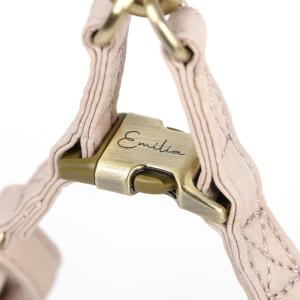 imageAngie and Allie Organic Cotton Personalized Step in Dog Harness with Brass BuckleCustom Dog Halter VestsAdjustable No Pull Canine Halter Harness for Small Medium Large DogsBeige