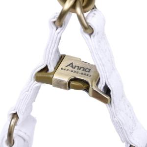 imageAngie and Allie Organic Cotton Personalized Step in Dog Harness with Brass BuckleCustom Dog Halter VestsAdjustable No Pull Canine Halter Harness for Small Medium Large DogsWhite