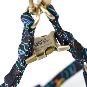 imageAngie and Allie Organic Cotton Personalized Step in Dog Harness with Brass BuckleCustom Dog Halter VestsAdjustable No Pull Canine Halter Harness for Small Medium Large DogsSeaside