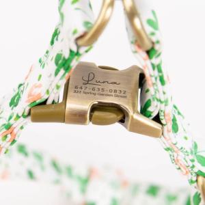 imageAngie and Allie Organic Cotton Personalized Step in Dog Harness with Brass BuckleCustom Dog Halter VestsAdjustable No Pull Canine Halter Harness for Small Medium Large DogsCloves