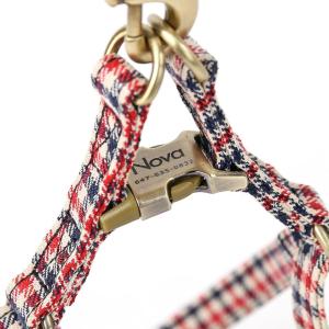 imageAngie and Allie Organic Cotton Personalized Step in Dog Harness with Brass BuckleCustom Dog Halter VestsAdjustable No Pull Canine Halter Harness for Small Medium Large DogsShepherd 2 Tone