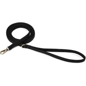 imageOrganic Cotton Dog Leash for SmallMedium and Large BreedBrass Hardware Pet Leash for WalkingRunning and Training 6FTBlack