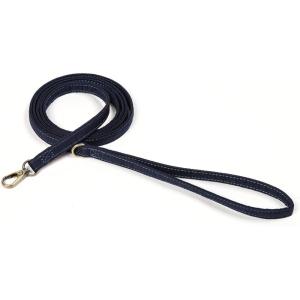 imageOrganic Cotton Dog Leash for SmallMedium and Large BreedBrass Hardware Pet Leash for WalkingRunning and Training 6FTRoyal Blue