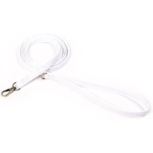 imageOrganic Cotton Dog Leash for SmallMedium and Large BreedBrass Hardware Pet Leash for WalkingRunning and Training 6FTWhite